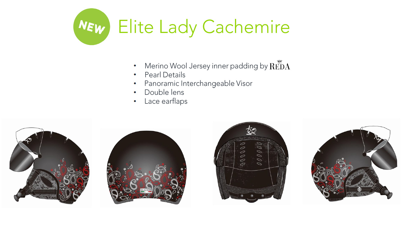 Ladies ski helmet Kask Elite Lady Cachemire black | David sport Harrachov